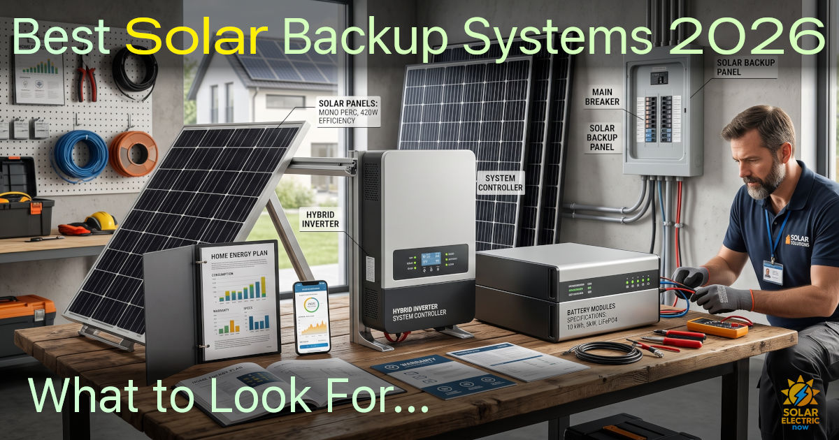 Best Solar Backup Systems 2026? What To Look For...