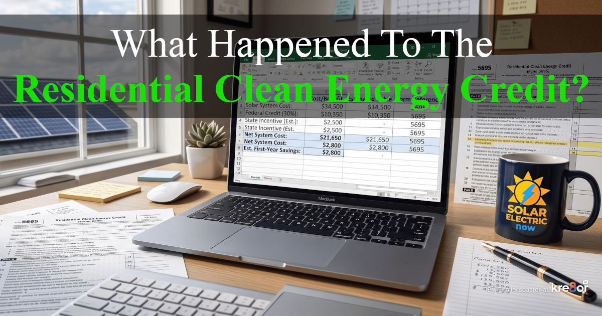 What Happened To The Residential Clean Energy Credit
